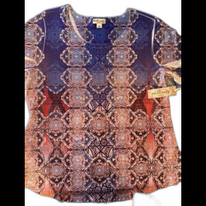 Shirt Ladies With Embellishments Size 0X New With Tags